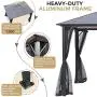 AsterOutdoor 10x12 Outdoor Hardtop Gazebo for Patios Metal Aluminum Frame Polycarbonate Top Canopy with Mosquito Netting for Lawn, Backyard and Deck 99% UV Rays Block, Black AsterOutdoor 10x12 Outdoor Hardtop Gazebo for Patios Metal Aluminum Frame Polycarbonate Top Canopy with Mosquito Netting for Lawn, Backyard and Deck 99% UV Rays Block, Black
