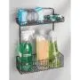 mDesign Metal Farmhouse Wall Mount Kitchen Storage Organizer Holder or Basket - Hang on Wall, Under Sink, or Cabinet Door in Kitchen/Pantry - Holds Dish Soap, Window Cleaner, Sponges - Matte Black mDesign Metal Farmhouse Wall Mount Kitchen Storage Organizer Holder or Basket - Hang on Wall, Under Sink, or Cabinet Door in Kitchen/Pantry - Holds Dish Soap, Window Cleaner, Sponges - Matte Black