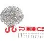 Yencoly Trailer Chain Parts Metal Tow Chain, RC Tow Chain Trailer Safety Chain, Rescue Tow Hook 1/10 Scale for Crawler Car RC Cars Trailer Chain Assemble Daily Use