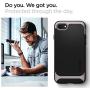 Spigen Neo Hybrid Designed for iPhone SE 2020 Case/Designed for iPhone 8 Case (2017) / Designed for iPhone 7 Case (2016) - Gunmetal