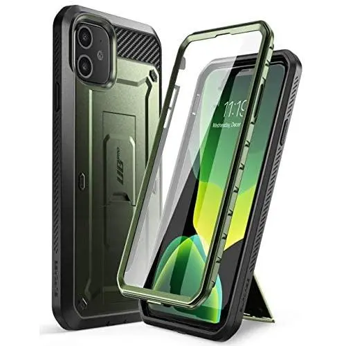 SupCase Unicorn Beetle Pro Series Case Designed for iPhone 11 6.1 Inch (2019 Release), Built-in Screen Protector Full-Body Rugged Holster Case (Green) SupCase Unicorn Beetle Pro Series Case Designed for iPhone 11 6.1 Inch (2019 Release), Built-in Screen Protector Full-Body Rugged Holster Case (Green)