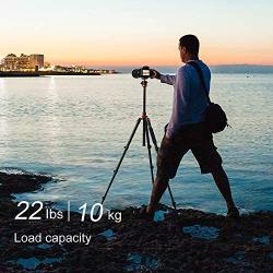K&F Concept SA254M1 62 DSLR Camera Tripod Lightweight and Compact Aluminum Detachable Monopod Tripod with 360 Panorama Ball Head Quick Release Plate for Travel and Work