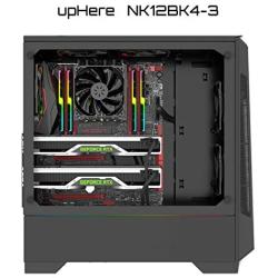 uphere 120mm Case Fan PWM 4PIN Long Life Cooling Case Fan for PC Cases, CPU Coolers, and Radiators,NK12BK4-3