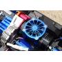 GPM for Traxxas E-Revo 2.0 VXL Brushless (86086-4) Upgrade Parts Aluminum Motor Heatsink with Cooling Fan - 1 Set Orange