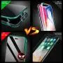 MIMEI Privacy Magnetic Case for iPhone 7P 8Plus 5.5'' Clear Double Sided Tempered Glass [Magnet Absorption Metal Bumper Frame] Thin Anti-Spy 360 Full Protective Phone Case 5.5'' (Green, 7P/8P 5.5'')