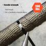 90pcs 11.8 Inch Stainless Steel Multi-Purpose Metal Cable Zip Ties Heavy Duty, Black Plastic Coated