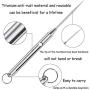 2 Pieces Keychain Titanium Telescopic toothpicks | Integrated Design Telescopic Toothpick with Titanium Protective Case Holder | Metal Pocket Toothpick Stainless Steel Toothpick