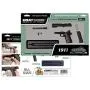 GoatGuns Miniature 1911 Model Black | 1:2.5 Scale Die Cast Metal Build Kit