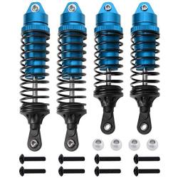 Hobbypark Shock Absorber Assembled Front & Rear Shocks Replace 5862 for 1/10 Traxxas Slash 4x4 4WD Upgrade Parts (4-Pack) (Blue)