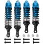 Hobbypark Shock Absorber Assembled Front & Rear Shocks Replace 5862 for 1/10 Traxxas Slash 4x4 4WD Upgrade Parts (4-Pack) (Blue)