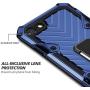 Military Grade for iPhone 8 Case iPhone 7 Case iPhone SE 2020 Metal Rotating Ring with Kickstand Holder Armor Heavy Duty Shockproof Drop Protective Cover for iPhone 8/7/SE 2020 Phone Case (Blue)