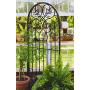 H Potter Garden Trellis for Climbing Plants Metal Wrought Iron Outdoor Wall Panel for Vines Flowers