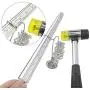 TOVOT 29 PCS 3 in 1 Multi-Function Circle Models Jewelry Tools Kit for Jewelry Making Measuring Ring Sizer Mandrel and Jewelers Rubber Hammer TOVOT 29 PCS 3 in 1 Multi-Function Circle Models Jewelry Tools Kit for Jewelry Making Measuring Ring Sizer Mandrel and Jewelers Rubber Hammer