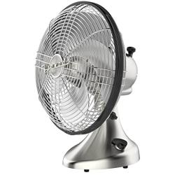 Vornado Silver Swan Vintage Oscillating Fan, Brushed Nickel