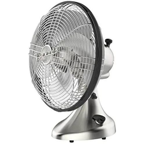 Vornado Silver Swan Vintage Oscillating Fan, Brushed Nickel Vornado Silver Swan Vintage Oscillating Fan, Brushed Nickel