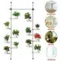 Indoor Plant Storage, FOME Metal Spring Double Pole Stand Corner Flower Display Rack Plant Storage Shelf Hanging Plant Stand Planter Rack Indoor with 12 Trays 2 Hooks 1 Telescopic Rod Indoor Plant Storage, FOME Metal Spring Double Pole Stand Corner Flower Display Rack Plant Storage Shelf Hanging Plant Stand Planter Rack Indoor with 12 Trays 2 Hooks 1 Telescopic Rod