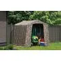 ShelterLogic 8 x 8 x 8 Shed-in-a-Box All Season Steel Metal Peak Roof Outdoor Storage Shed with Printed Camouflage Cover and Heavy Duty Reusable Auger Anchors