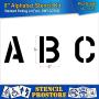 Pavement Stencils - 8 inch Alphabet KIT Stencil Set - (28 Piece) - 8'' x 6'' x 1/8'' (128 mil) - Pro-Grade