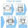 Disposable Earloop Face Mask, Dimensional protection PM2.5, Size: Medium, Suitable for daily protection. (20 PACK)