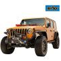 EAG Stubby Front Bumper with Stinger Hoop and Fog Light Hole Fit for 18-21 Wrangler JL