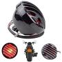 TUINCYN Motorcycle Rear Tail Light Brake Integrated Taillight Black Case Red Stop Running Indictor Light Universal for Honda Kawasaki Suzuki Yamaha Motorcycle Light Accessories (Pack of 1)