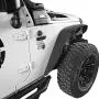 Hooke Road Flat Fender Flares + Front Inner Fender Liners Kit Compatible with Jeep Wrangler JK & Unlimited 2007-2018 2/4 Doors Hooke Road Flat Fender Flares + Front Inner Fender Liners Kit Compatible with Jeep Wrangler JK & Unlimited 2007-2018 2/4 Doors