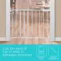 Summer Top of Stairs Simple to Secure Metal Gate, White, 29-42 Inch Wide Summer Top of Stairs Simple to Secure Metal Gate, White, 29-42 Inch Wide