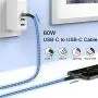 USB C to USB C 6FT Cable, iCrius 60W 3A Light Up Led Fast Charger Cord Compatible with Samsung Galaxy S20+ Ultra/Note 10+, MacBook Air/Pro 13, iPad Pro 2020, Google Pixel 2/3/4 XL, and More (Blue) USB C to USB C 6FT Cable, iCrius 60W 3A Light Up Led Fast Charger Cord Compatible with Samsung Galaxy S20+ Ultra/Note 10+, MacBook Air/Pro 13, iPad Pro 2020, Google Pixel 2/3/4 XL, and More (Blue)