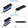 ELUTENG M.2 2280 Heatsink, Double-Sided Heat Sink Alloy Aluminum NGFF NVME Cooling Sink with 4 Thermal Conductivity Silicone Pads M.2 SSD Cooler Set for 2280 M.2 SSD