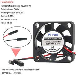 MakerFocus 2pcs Raspberry Pi Fan 30x 30mm DC Brushless Cooling Fan Heatsink Cooler Radiator One-to-Two Interface 3.3V 5V for Raspberry Pi 4 Pi 3 3B+ and Pi Zero/Zero W or Other Robot Project