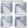 Uigos Shower Curtain Rings for Bathroom - Stainless Steel, Set of 12, Chrome