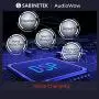 SabineTek Official AudioWow - Bluetooth Lavalier Microphone Sound Mixer, Video Vlog Recording DSP Mixing Console For Tiktok Content Creators, Music Creations - Wireless Audio Studio In A Matchbox Size