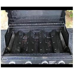 DcYourHome Gas Grill Heat Shield Plate Replacement for Charbroil,Flame Tamer for Kenmore, Grill King and Others, Part NO: G430-0005-W1 (4 Pack Flavorizer Bar)