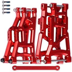Front & Rear Aluminum Suspension Control A Arms w/Tie Bar for Traxxas 1/10 Slash 2WD Upgrade Parts 2555 3631 2532