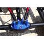GPM Losi 1:10 Baja Rey / Rock Rey Upgrade Parts Aluminum Rear Upper Gearbox Mount for Upper Suspension Links - 1Pc Set Blue