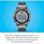 Garmin fenix 6 Sapphire, Premium Multisport GPS Watch, Features Mapping, Music, Grade-Adjusted Pace Guidance and Pulse Ox Sensors, Titanium