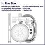 Waterpik High Pressure Hand Held Wand and Rain Shower Head Combo with Hose-BodyWand Spa System, Chrome