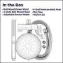 Waterpik High Pressure Hand Held Wand and Rain Shower Head Combo with Hose-BodyWand Spa System, Chrome
