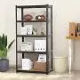 Yaheetech Black 5-Shelf Steel Shelving Unit Storage Rack Adjustable Garage Shelves Utility Rack Display for Home Office Garage 71in Height, 1 Pack Yaheetech Black 5-Shelf Steel Shelving Unit Storage Rack Adjustable Garage Shelves Utility Rack Display for Home Office Garage 71in Height, 1 Pack