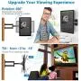 Full Motion TV Wall Mount Bracket for 13-45 Inch TV JUSTSTONE Wall TV Mount Swivel Durable Arms Anti- Glaring Min VESA 75x75mm(3''x3''), Max VESA 200x200mm(8''x8'') up to 55LBS
