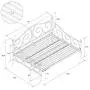 DHP Victoria Daybed, Full Size Metal Frame, Multi-functional Furniture, Bronze DHP Victoria Daybed, Full Size Metal Frame, Multi-functional Furniture, Bronze