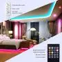 Micomlan 50ft/15M Led Strip Lights,Music Sync Color Changing RGB LED Strip Lights Built-in Mic, Bluetooth app Controlled LED Lights Rope Lights, 5050 RGB LED Light Strip(APP+Remote+Mic+3 Button ) Micomlan 50ft/15M Led Strip Lights,Music Sync Color Changing RGB LED Strip Lights Built-in Mic, Bluetooth app Controlled LED Lights Rope Lights, 5050 RGB LED Light Strip(APP+Remote+Mic+3 Button )