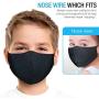 Maxboost Fabric Kid Face Mask - Pack of 3 (Kid Size) 2 Soft Layer, Reusable, Washable Cover - Black Maxboost Fabric Kid Face Mask - Pack of 3 (Kid Size) 2 Soft Layer, Reusable, Washable Cover - Black