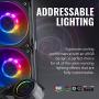 Cooler Master MasterLiquid ML240P Mirage ARGB Close-Loop AIO CPU Liquid Cooler, 240 Radiator, Transparent Pump, Addressable RGB Lighting, Dual MF120 Fans for AMD Ryzen, TR4 /Intel LGA1151