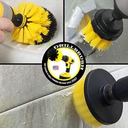 Drill Brush Attachment - Bathroom Surfaces Tub, Shower, Tile and Grout All Purpose Power Scrubber Cleaning Kit –Grout Drill Brush Set – Drill Brushes by Drill Brush Power Scrubber by Useful Products