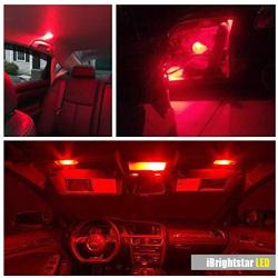 iBrightstar Newest 9-30V Extremely Bright 212-2 578 Festoon Error Free 1.61'' 41mm LED for Interior Map Dome Lights and License Plate Courtesy Lights, Red