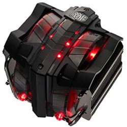 Cooler Master V8 GTS High Performance CPU Cooler, Horizontal Vapor Chamber, 8 Heatpipes, Aluminum Fins, Dual 120mm Fans, Red LED, AMD /Intel LGA1200/1151/2066