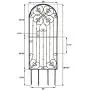 H Potter Garden Trellis for Climbing Plants Metal Wrought Iron Outdoor Wall Panel for Vines Flowers H Potter Garden Trellis for Climbing Plants Metal Wrought Iron Outdoor Wall Panel for Vines Flowers