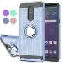 YmhxcY Compatible for LG Stylo 5 / LG Stylo 5 Plus/LG Stylo 5V / LG Stylo 5X Case,360 Degree Rotating Ring & Bracket Dual Layer Shock Bumper Cover for LG Stylo 5-ZH Metal Slate