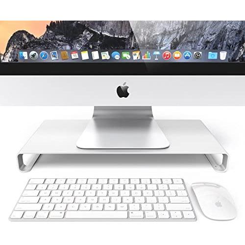 Monitor Stand for Computer, Laptop, Desktop, iMac or Printer - Metal Monitor Riser with 15.5 x 8.25 Inch Platform and 1.8 Inch Riser Height - Monitor Stand Organizer for Home or Office Use